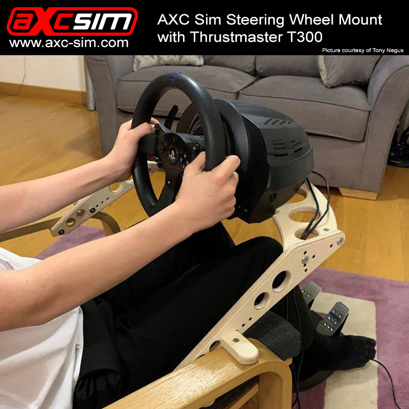AXC SIM Steering Wheel Mount V2 - For Logitech and Thrustmaster Wheels