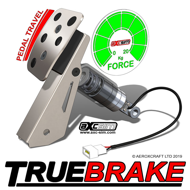 TrueBrake V2 - Pedal Mod for Logitech G25/G27/G29/G920/G923 AXC Sim - Sim Racing Products