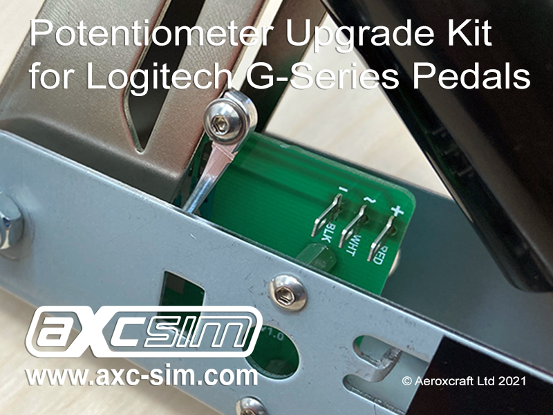 Potentiometer Upgrade Kit for Logitech G Series Pedals (v1.1) -  G25/G27/G29/G920/G923
